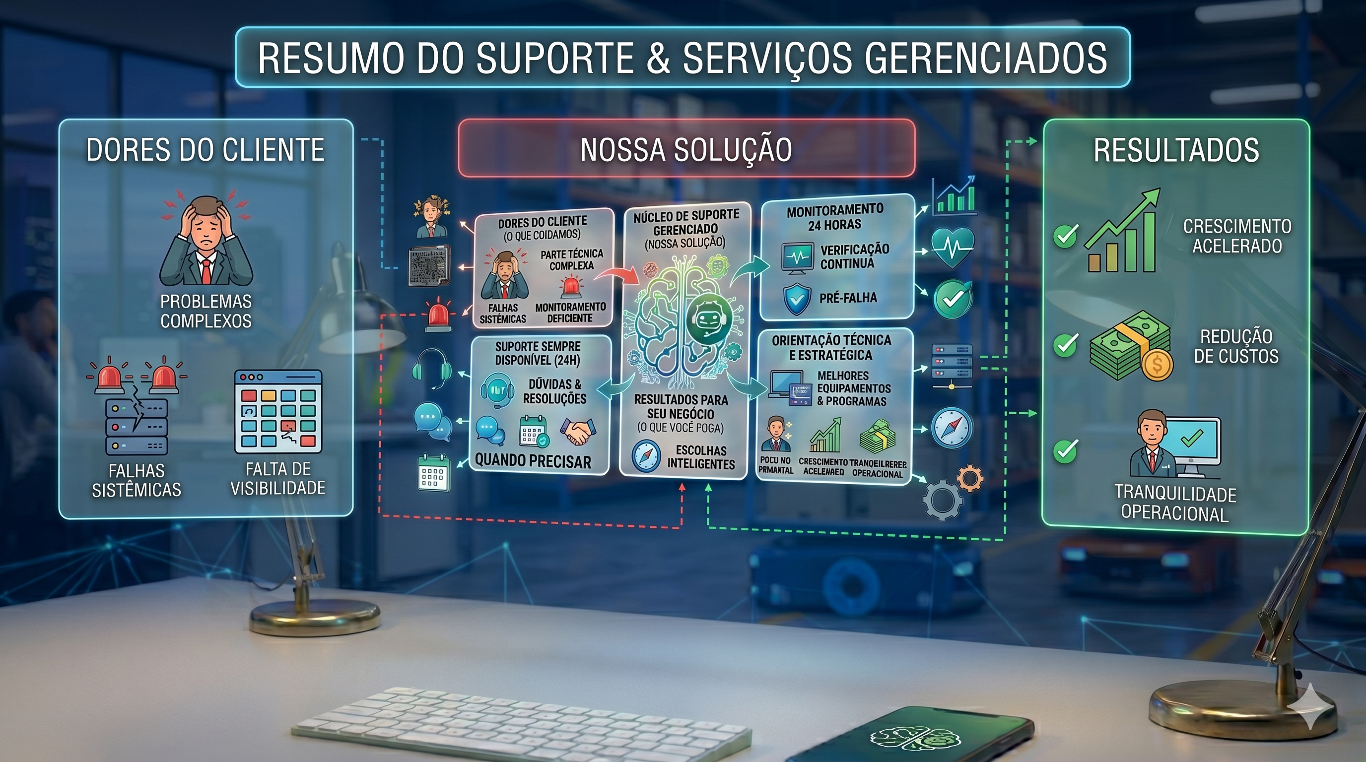 Equipe de Suporte Técnico Gerenciado